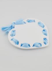 Icône Ange-Gardien Bleue - Cadeau de Baptême Garçon - 11 cm