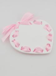 Icône Ange-Gardien Rose - Cadeau de Baptême Fille - 11 cm
