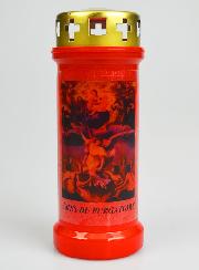 Bougie de Cimetière Rouge Âmes du Purgatoire
