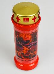 Bougie de Cimetière Rouge Âmes du Purgatoire