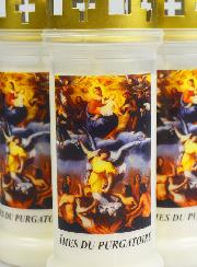 Lot de 3 Bougies de Cimetière Âmes du Purgatoire
