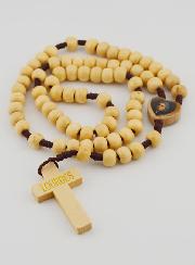 Chapelet Saint Bernadette Soubirous en Bois Clair