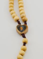 Chapelet Saint Bernadette Soubirous en Bois Clair