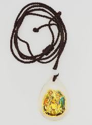 Médaille Goutte en Verre - Sainte Famille - sur Cordon