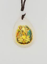 Médaille Goutte en Verre - Sainte Famille - sur Cordon