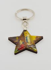 Porte-Clés Etoile de Notre Dame de Lourdes - 4 cm