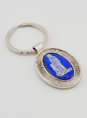 Porte-Clés de Notre Dame de Lourdes - Ovale XXL
