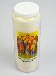 Bougie de Neuvaine Saints Archanges de Dieu - 17.5cm