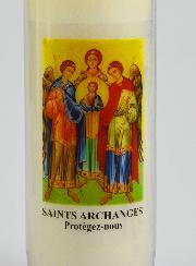 Bougie de Neuvaine Saints Archanges de Dieu - 17.5cm