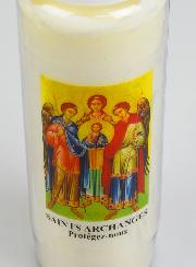 Bougie de Neuvaine Saints Archanges de Dieu - 17.5cm
