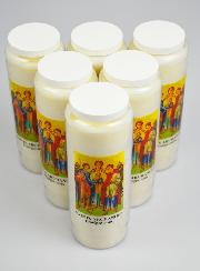 Lot de 6 Bougies de Neuvaine aux Saints Archanges de Dieu