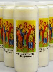Lot de 6 Bougies de Neuvaine aux Saints Archanges de Dieu