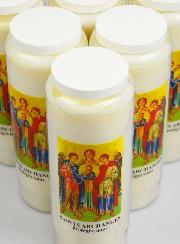 Lot de 6 Bougies de Neuvaine aux Saints Archanges de Dieu