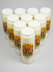 Lot de 10 Bougies de Neuvaine aux Saints Archanges de Dieu