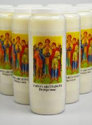 Lot de 10 Bougies de Neuvaine aux Saints Archanges de Dieu