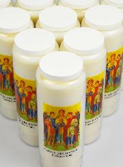 Lot de 10 Bougies de Neuvaine aux Saints Archanges de Dieu