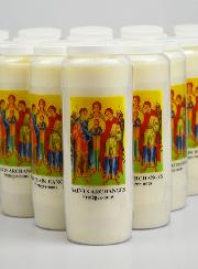 Lot de 20 Bougies de Neuvaine aux Saints Archanges de Dieu