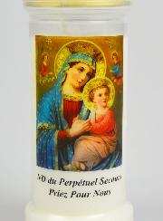Bougie de Cimetière - Notre Dame du Perpétuel Secours