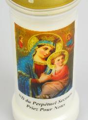 Bougie de Cimetière - Notre Dame du Perpétuel Secours