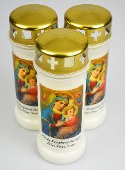 3 Bougies de Cimetière - Notre Dame du Perpétuel Secours