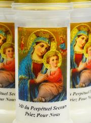 3 Bougies de Cimetière - Notre Dame du Perpétuel Secours