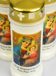3 Bougies de Cimetière - Notre Dame du Perpétuel Secours