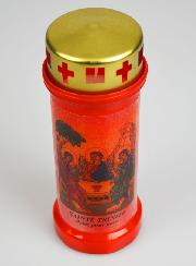 Bougie de Cimetière Rouge - Sainte Trinité