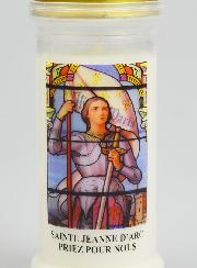 Bougie de Cimetière - Sainte Jeanne d'Arc