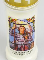 Bougie de Cimetière - Sainte Jeanne d'Arc