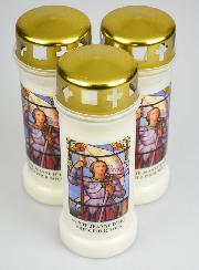 3 Bougies de Cimetière - Sainte Jeanne d'Arc