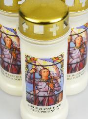 3 Bougies de Cimetière - Sainte Jeanne d'Arc