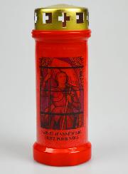 Bougie de Cimetière Rouge - Sainte Jeanne d'Arc