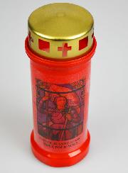 Bougie de Cimetière Rouge - Sainte Jeanne d'Arc