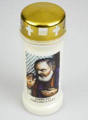 Bougie de Cimetière - Saint Padre Pio
