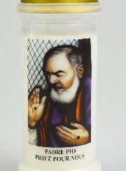 Bougie de Cimetière - Saint Padre Pio