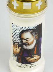 Bougie de Cimetière - Saint Padre Pio
