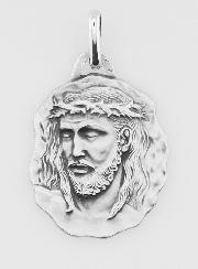 Médaille de Jésus-Christ en Argent Massif - 22 mm