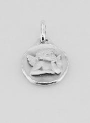 Médaille de l'Ange Raphaël en Argent Massif - 15 mm