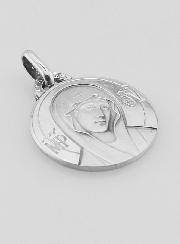 Médaille de la Sainte Vierge au Voile en Argent Massif - 18 mm