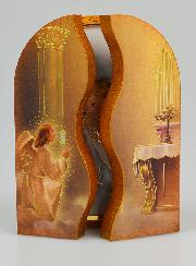 Icône Triptyque Ange-Gardien Protecteur - 12 cm