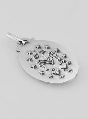 Médaille Miraculeuse en Argent Massif - 21 mm