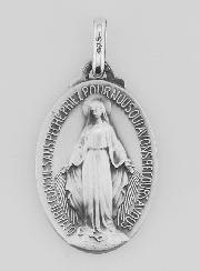 Médaille Miraculeuse en Argent Massif - 23 mm