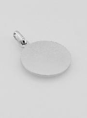 Médaille Vierge Marie à l'Enfant Jésus en Argent Massif - 18 mm