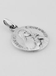 Médaille de Sainte Thérèse en Argent Massif - 19 mm