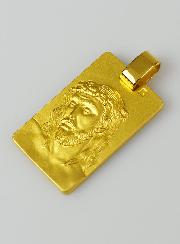 Médaille de Jésus-Christ Couronné d'épines en Plaqué Or - 25 mm