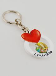 Porte-Clés Notre Dame de Lourdes - Coeur d'Amour de la Vierge