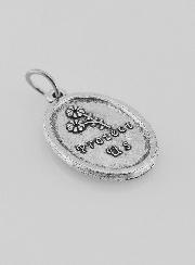 Médaille Religieuse Saint Christophe Argentée - 20 mm