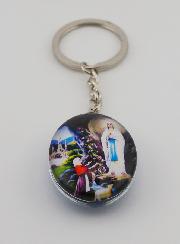 Porte-Clés Souvenir de Lourdes - 25 mm