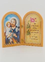 Icône Diptyque Saint Joseph + Prière de Bénédiction