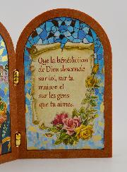 Icône Diptyque Notre Dame du Perpétuel Secours + Prière de Bénédiction